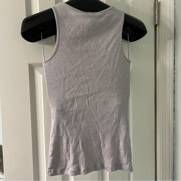 2006 Vintage Express pale lavender ribbed tank top Size M - Picture 2 of 6